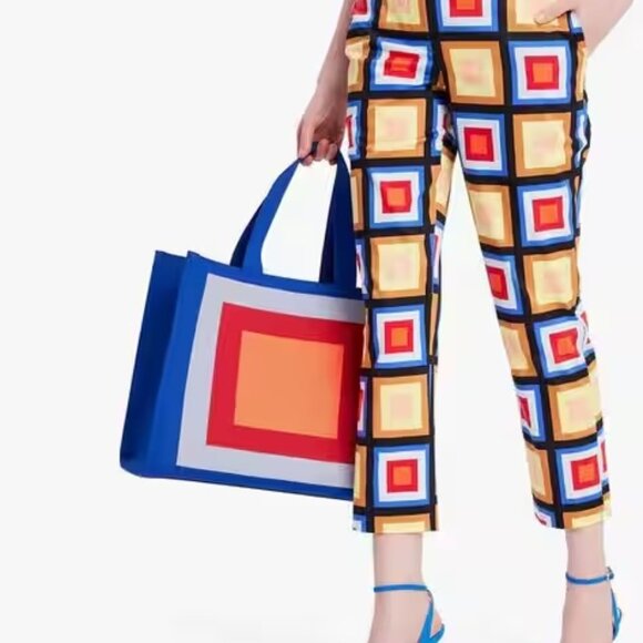 Kate Spade Blocks Of Color Doris Pants Mod Retro Sz 10 - Picture 1 of 13